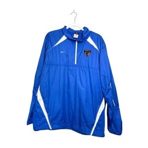 Nike Storm-FIT DePaul‎ Blue Demons 1/4 Zip Windbreaker Blue Mens Large Pullover